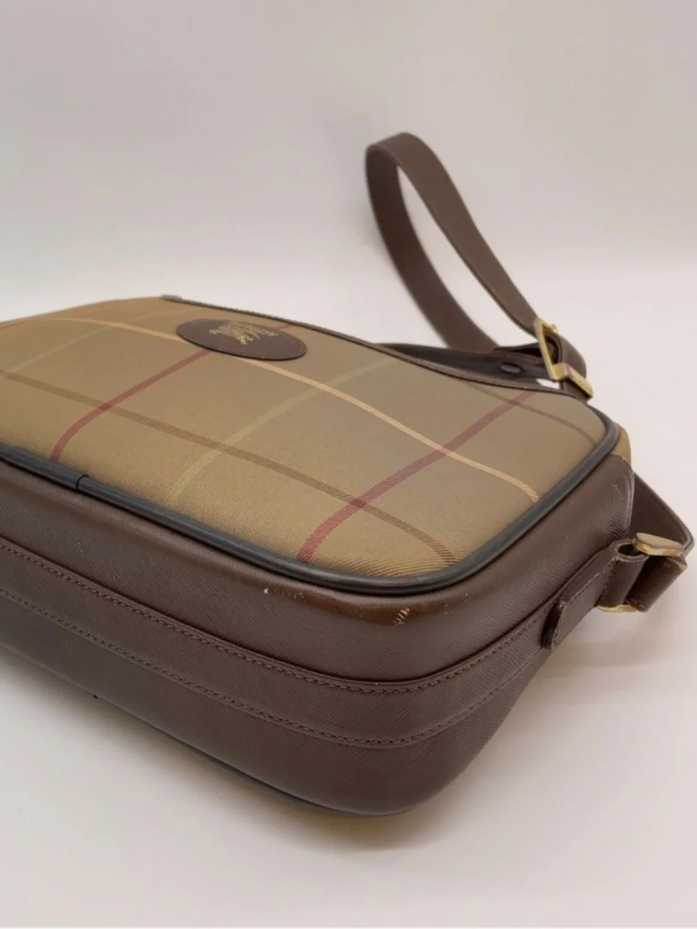 Authentic Vintage Burberrys Nova Check Crossbody Shoulder Bag - Picture 4 of 10